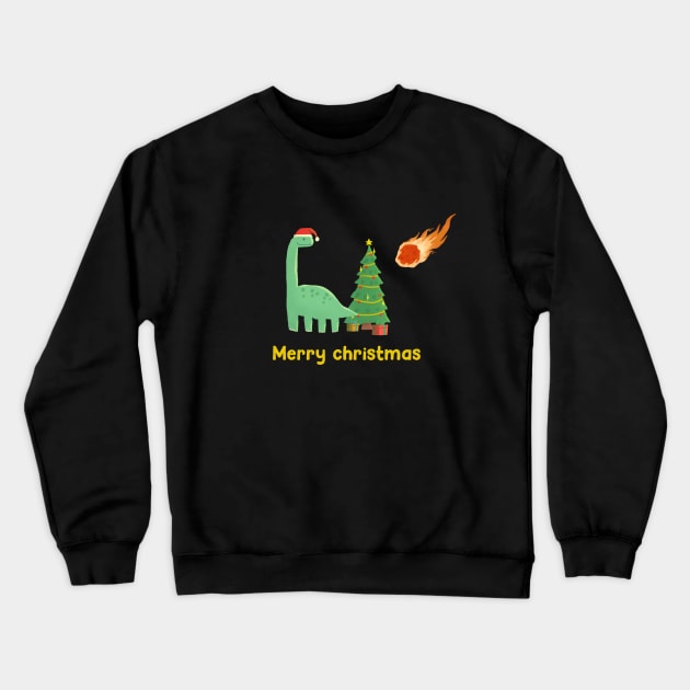 Merry Christmas dinosaur Crewneck Sweatshirt by edermunizz